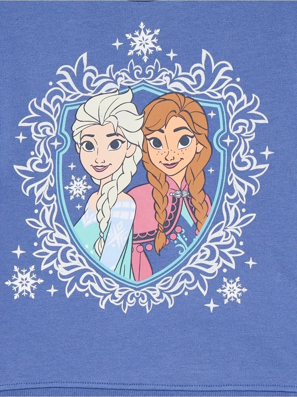 Disney Girls Blue Frozen Elsa & Anna Pajama Set
